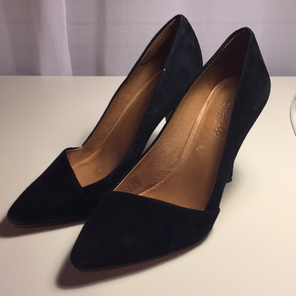 Madewell Black Suede Heels